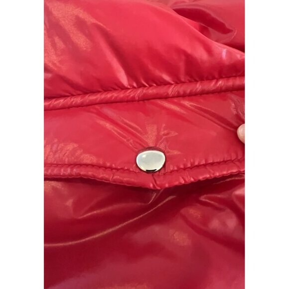 VTG Swingster Puffer Style Coat Red Sz L Made USA  RJ CORMAN Railroad Patch - Picture 15 of 16